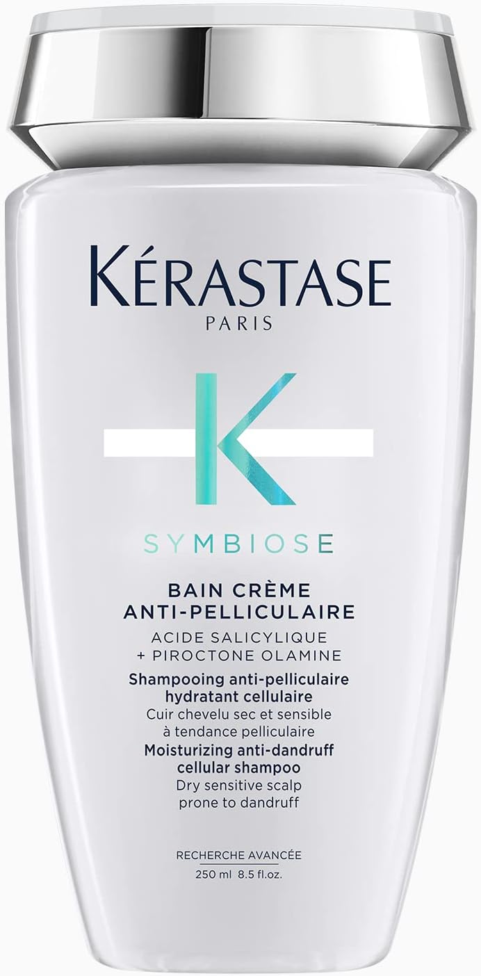 شامپو ضد شوره Kérastase Symbiose برای پوست سر حساس به خشک | شامپو ضد پلکول برای از بین بردن پوسته پوسته و راحتی | 250 میلی لیتر