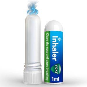 استنشاقی Vicks با کافور و منتول، تسکین سریع گرفتگی بینی، اندازه جیبی، برای استفاده در روز و شب، 1 میلی لیتر