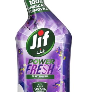 مایع پاک کننده توالت JIF Power Fresh، اسطوخودوس، 100% پاک کننده آهک، 99.9% میکروب ها را می کشد، 750 میلی لیتر