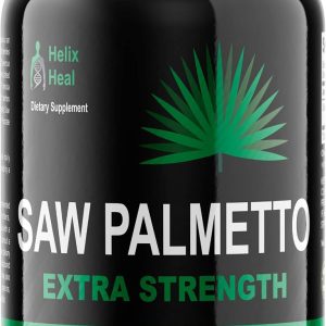 مکمل Helix Heal Saw Palmetto DHT Blocker – حمایت از سلامت پروستات و جلوگیری از تکرر ادرار و ریزش مو + تقویت ویتامین رشد مو برای مردان و زنان – بتا سیتوسترول ارگانیک 500 میلی گرم