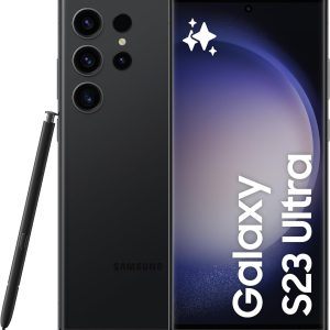 Samsung (Refurbished) Galaxy S23 Ultra، 12 گیگابایت رم، 512 گیگابایت فانتوم بلک، تلفن همراه 5G، دو سیم کارت، گوشی هوشمند اندروید