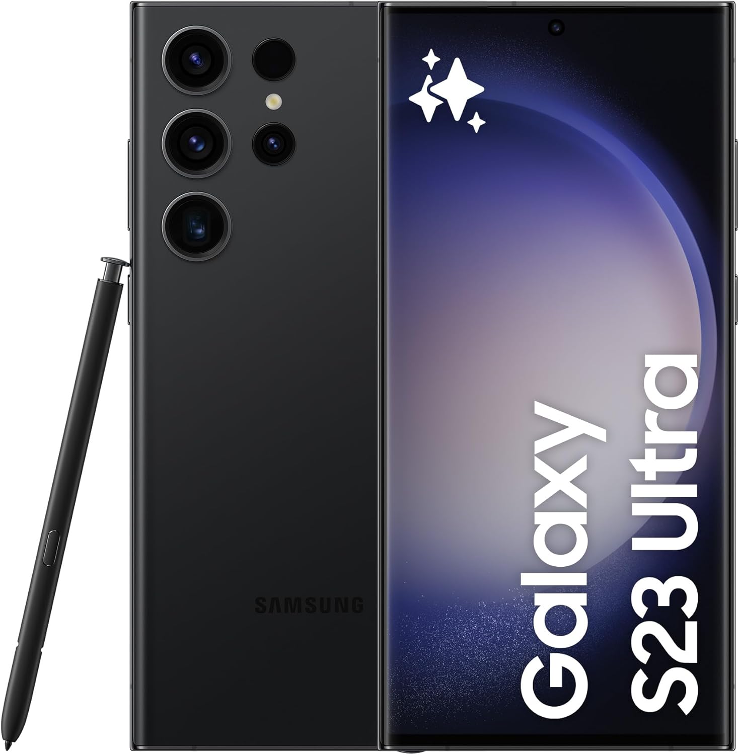 Samsung (Refurbished) Galaxy S23 Ultra، 12 گیگابایت رم، 512 گیگابایت فانتوم بلک، تلفن همراه 5G، دو سیم کارت، گوشی هوشمند اندروید