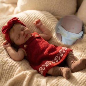 Zero Pam Lifelike Reborn Baby Dolls Silicone Full Body, 20” Hyper Realistic Baby Doll, Anatomically Correct Girl, Newborn Real Life Babies, Vinyl Silicone Babys Dolls Hair Rooted for Girl