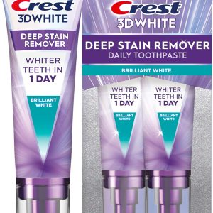 خمیردندان سفید برلیانس Deep Stain Remover Crest 3DWhite Brilliance – 3.1oz/2pk