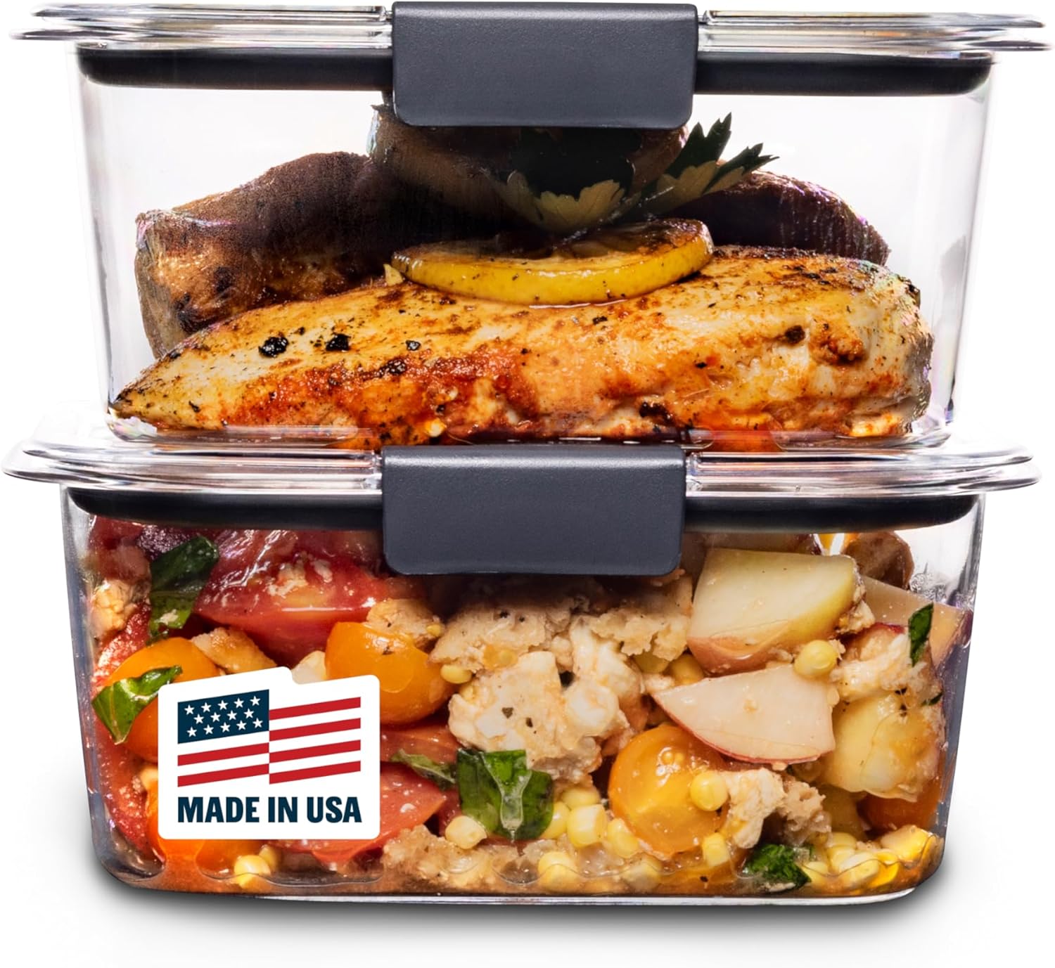 ظروف نگهداری مواد غذایی بدون درب Rubbermaid Brilliance BPA
