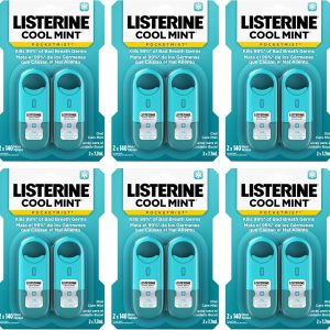 Listerine Pocketmist Cool Mint Oral Care Mist برای از بین بردن بوی بد دهان، 2 بسته