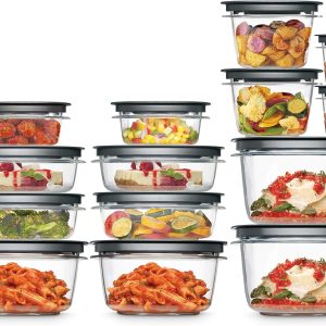 Rubbermaid 2108373 Meal Prep Premier Food Storage Container 28 Piece 2108373