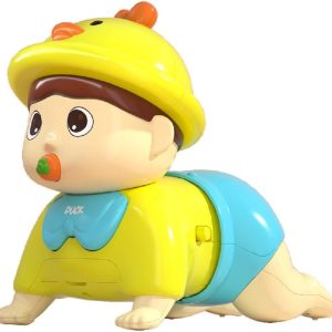 HALAYAYA® Baby Crawling Toys اسباب بازی های آموزشی موسیقی اسباب بازی آموزشی با نور و صدا، سر به بالا و آموزش خزیدن نوزاد دختر اسباب بازی پسر