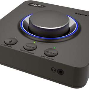 Creative Sound Blaster X4 Hi-Res 24bit/192kHz USB DAC و کارت صدا آمپر خارجی، Super X-Fi، چند کاناله، 7.1 گسسته فراگیر، ورودی نوری، خروجی نوری، خط ورودی، میکروفون، ورودی هدست برای کامپیوتر و مک