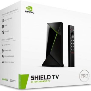 NVIDIA Shield Android TV Pro | پخش کننده مدیا پخش جریانی 4K HDR با عملکرد بالا، Dolby Vision، 3 گیگابایت رم، 2X USB، با الکسا کار می کند، مدل:945-12897-2500-101