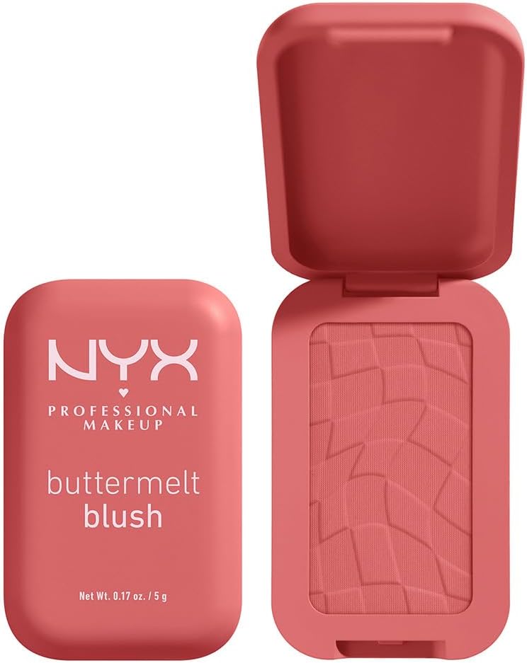 رژگونه باترملت آرایشی حرفه ای NYX، رژگونه پودری، تا 12 ساعت سایش، مقاوم در برابر محو شدن و انتقال، احساس تهوع.