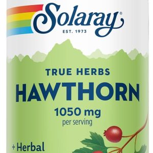 Solaray Hawthorn Berry 1050mg – پشتیبانی از سلامت قلب و عروق و قلب – 100 Vcaps