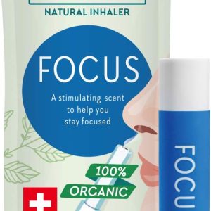 [AromaStick] استنشاق بینی آروماتراپی [ساخته شده در سوئیس] پخش کننده مجموعه اسانس های ارگانیک برای خواب، استرس، اضطراب و دیگران [ استیک آروماتراپی قابل حمل] (تمرکز)
