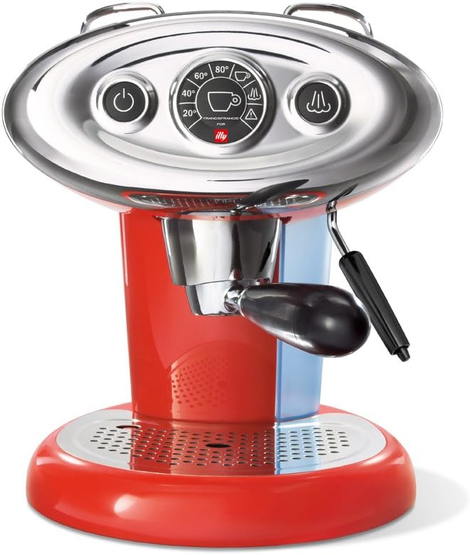 دستگاه قهوه ساز illy X7.1، قهوه ساز غلاف کپسول ایپرپرسو با بخارشوی شیر، قرمز
