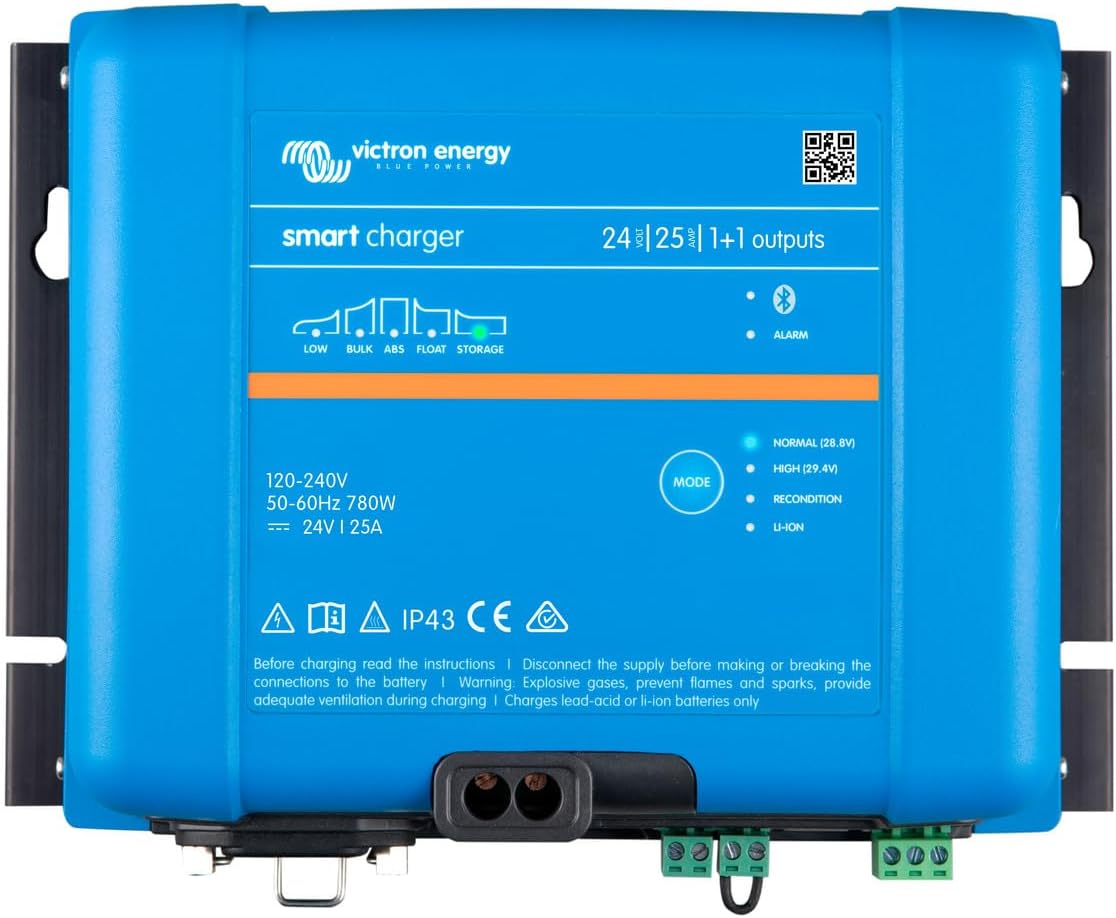 Victron Energy Smart IP43 Charger 24-Volt 25AMP 120-240VAC