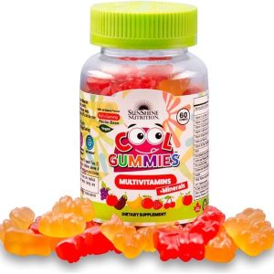 Sunshine Nutrition Multivitamins + Minerals Cool 60 Gummies For Kids | وگان | طعم 100% طبیعی