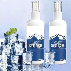 2 عدد اسپری پیراهن خنک کننده بدن، اسپری خنک کننده فوری، خنک کننده ورزشی قابل حمل در فضای باز، گرما را شکست دهید