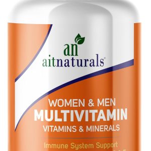 قرص مولتی ویتامین 300 زنانه و مردانه Aitnaturals| غنی شده با ویتامین A، C، D، E، K، B12، فولات، آهن، کلسیم، منیزیم، بیوتین، روی، و ید | حمایت از سیستم ایمنی، انرژی و متابولیسم