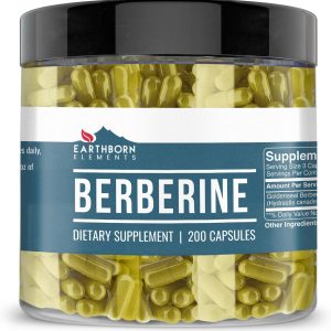 کپسول Earthborn Elements Berberine 200، خالص و رقیق نشده، بدون مواد افزودنی