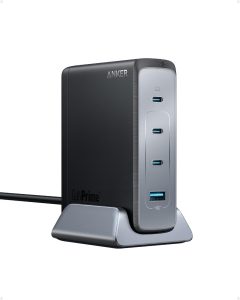 دوشاخه USB C 240 واتی Anker، شارژر Prime GaN، شارژر 4 پورت سریع و فشرده GaN برای MacBook Pro/Air، سری iPhone 17/16، iPad Pro، Dell XPS، Galaxy S24/S23، Huawei، Xiaomi، Apple Watch، Vivo و موارد دیگر