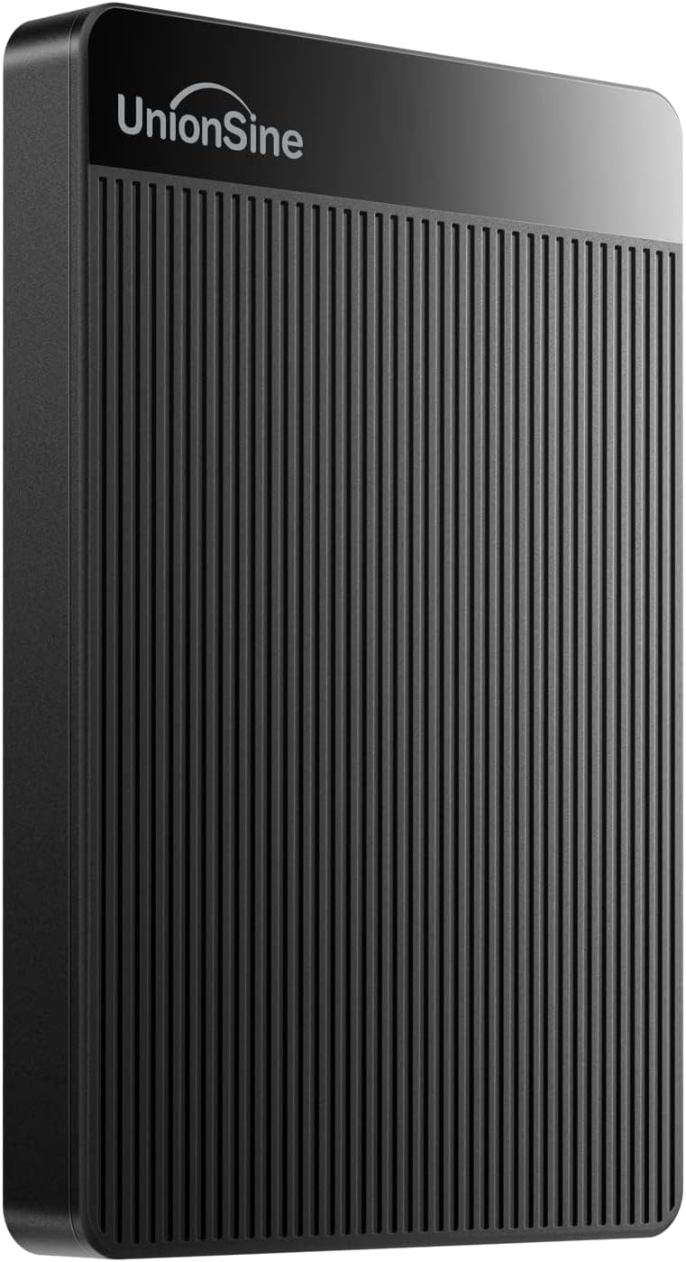 هارد اکسترنال قابل حمل 1 ترابایت Ultra Slim USB3.0 HDD Storage سازگار برای کامپیوتر، دسکتاپ، لپ تاپ، ایکس باکس وان، ایکس باکس وان، PS4 (مشکی) HD-006