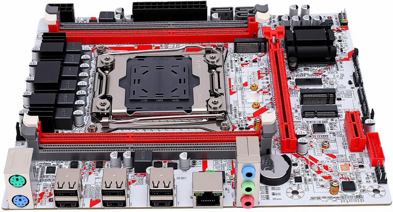 مادربرد Generic X99 LGA 2011-3 Gaming، مادربرد رایانه شخصی برای پردازنده Xeon E5 V3 V4 DDR3، حافظه 4 کانالی 128 گیگابایتی، M.2 NVMe NGFF، PCIe X16، برق 8 فاز
