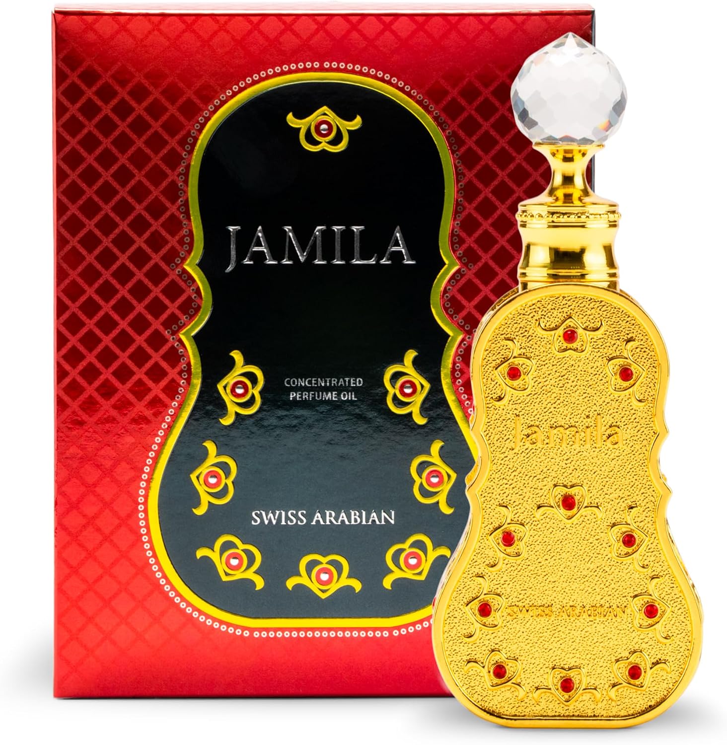 روغن عطر کنسانتره جمیلا عربی سوئیس، 15 میلی لیتر، روغن عطر مرغوب، عطر مردانه و زنانه، عطرهای میوه ای، گلی، مشک لوکس ترکیبی زنانه و مردانه