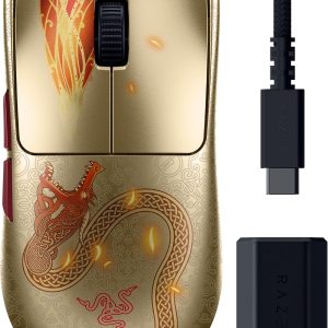 ماوس گیمینگ Razer Viper V3 Pro Wireless Esports: متقارن، 54 گرمی، 8K Polling، سنسور نوری 35K DPI، سوئیچ‌های اپتیکال Gen3، 8 کنترل قابل برنامه‌ریزی، باتری 95 ساعت – نسخه Counter-Strike 2