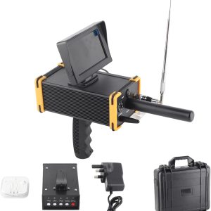 فلزیاب بزرگسالان، طلایاب زیرزمینی 1000 متری حرفه ای با نمایشگر LCD برای دوستداران گنج، دقت بالا، فلزیاب دستی برای نقره، طلا، مس (حاشیه زرد)